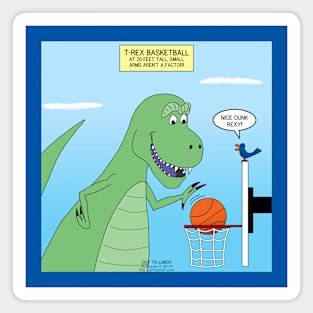 T-Rex Basketball Magnet